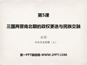 《三国两晋南北朝的政权更迭与民族交融》PPT