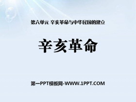 《辛亥革命》辛亥革命与中华民国的建立PPT