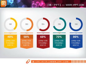 5数据项PPT饼状图