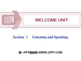 《Welcome Unit》Listening and Speaking PPT课件