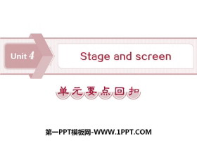 《Stage and screen》单元要点回扣PPT