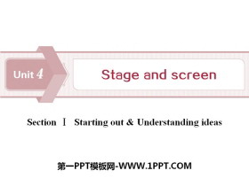 《Stage and screen》SectionⅠPPT
