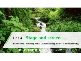 《Stage and screen》Period One PPT