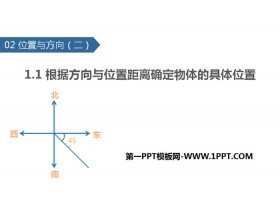 《根据方向与位置距离确定物体的具体位置》位置与方向PPT