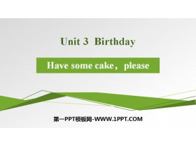 《Have some cake,please》Birthday PPT