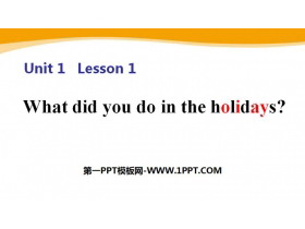 《What did you do in the holidays?》Winter Holidays PPT课件