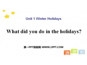 《What did you do in the holidays?》Winter Holidays PPT下载