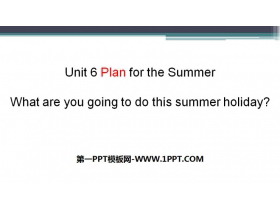《What are you going to do this summer holiday?》Plan for the Summer PPT课件