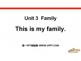 《This is my mother》Family PPT课件