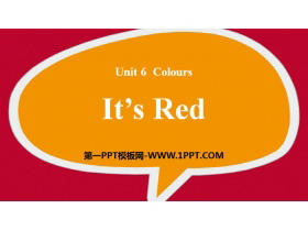 《It/s Red》Colours PPT