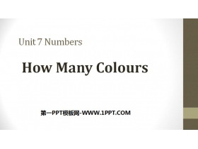 《How Many Colours》Numbers PPT