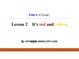 《It/s red and yellow》Colours PPT