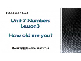 《How old are you?》Numbers PPT