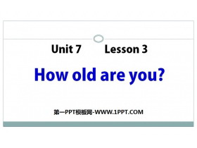 《How old are you?》Numbers PPT课件