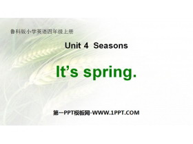 《It/s spring》Seasons PPT课件