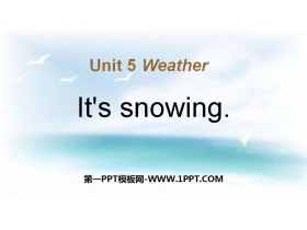 《It/s snowing》Weather PPT