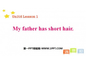 《My father has short hair》Family PPT