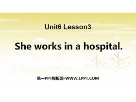 《She works in a hospital》Family PPT下载