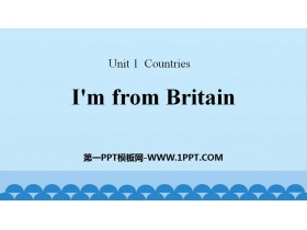 《I/m from Britain》Countries PPT