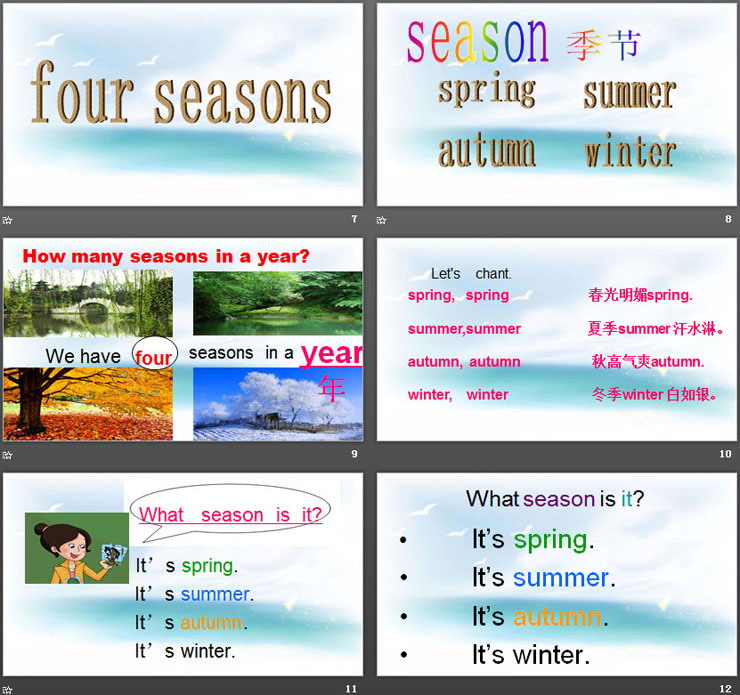 《It\s spring》Seasons PPT