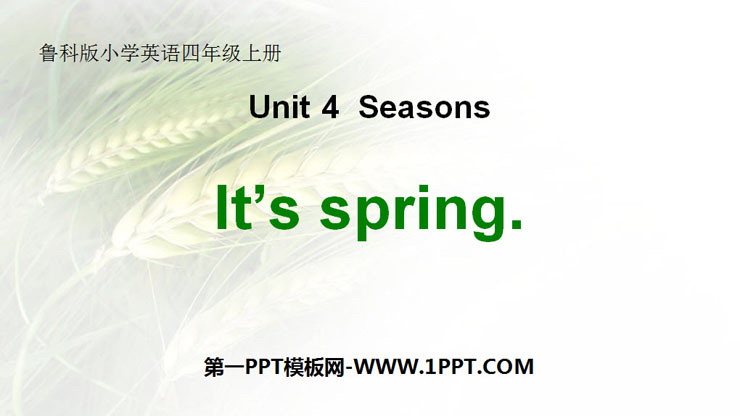 《It\s spring》Seasons PPT课件