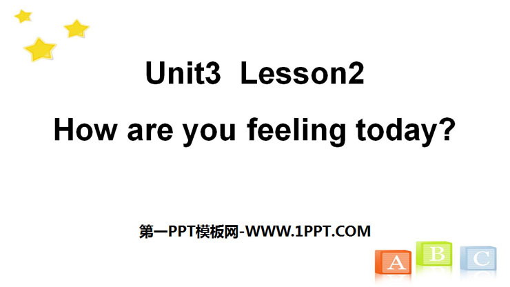 《How are you feeling today?》Health PPT课件