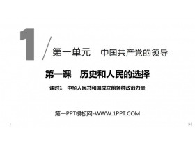 《中华人民共和国成立前各种政治力量》PPT课件