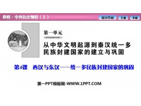 《西汉与东汉——统一多民族封建国家的巩固》PPT教学课件下载