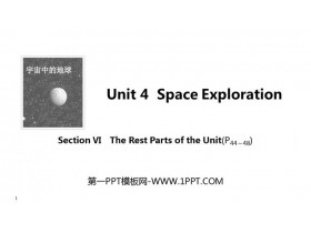 《Space Exploration》SectionⅥ PPT课件
