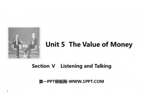 《The Value of Money》SectionⅤ PPT课件