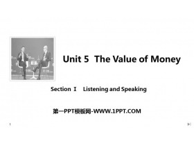《The Value of Money》SectionⅠ PPT课件