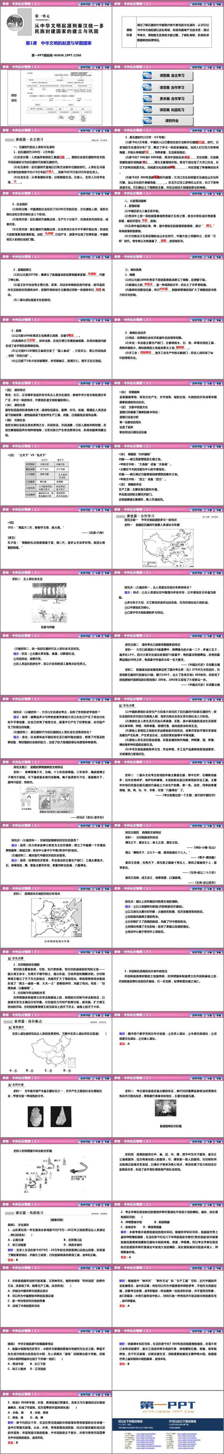 《中华文明的起源与早期国家》PPT课件下载