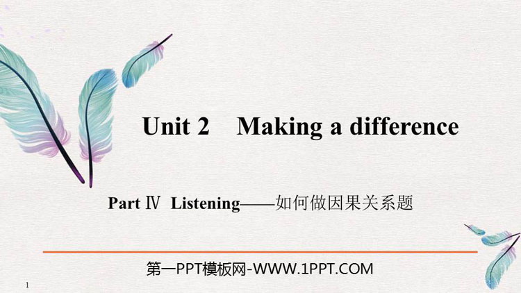 《Making a difference》PartⅣ PPT课件