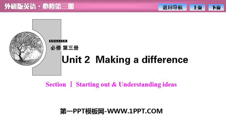 《Making a difference》SectionⅠ PPT课件