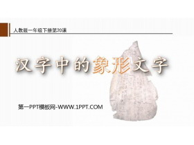 《汉字中的象形文字》PPT教学课件