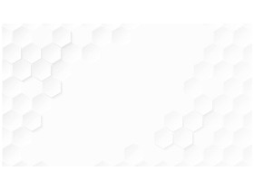 三张白色六边形组合蜂窝形状PPT背景图片