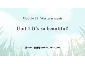 《It/s so beautiful》Western music PPT优秀课件