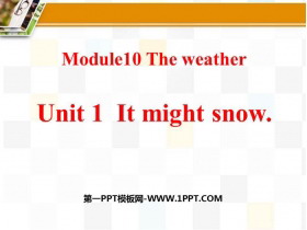 《It might snow》the weather PPT精品课件