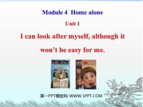 《I can look after myselfalthough it won/t be easy for me》Home alone PPT课件下载