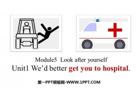 《We/d better get you to hospital》Look after yourself PPT教学课件