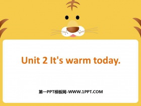 《It/s warm today》PPT课件下载