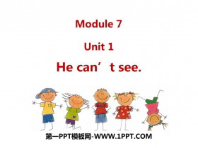 《He can/t see》PPT教学课件
