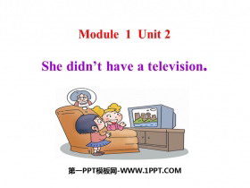 《She didn/t have a television》PPT教学课件