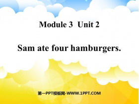《Sam ate four hamburgers》PPT优秀课件