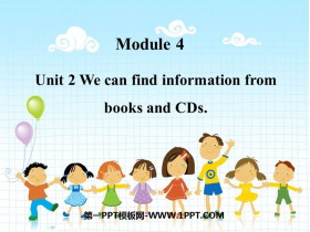 《We can find information from books and CDs》PPT教学课件