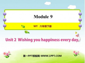 《Wishing you happiness every day》PPT教学课件