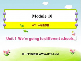 《We/re going to different schools》PPT课文课件