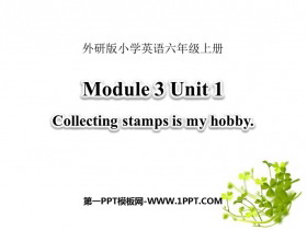 《Collecting stamps is my hobby》PPT课件下载