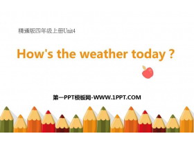 《How/s the weather today?》PPT教学课件