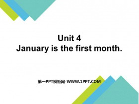 《January is the first month》PPT课文课件